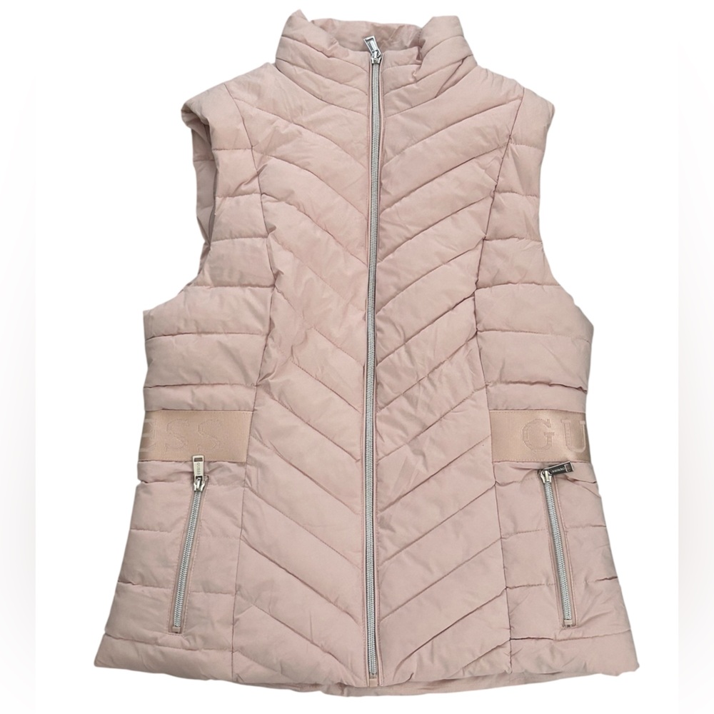 GUESS Pastel Sleeveless Vest | Women’s Size Medium | Padded